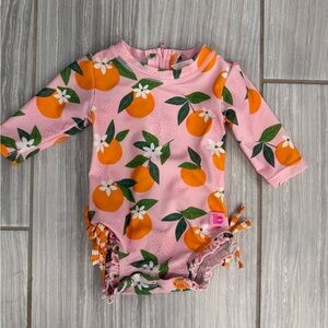 0-3M Ruffle Butts rash guard swimsuit